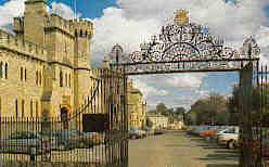 Cecily Hill and gates of Cirencester Park