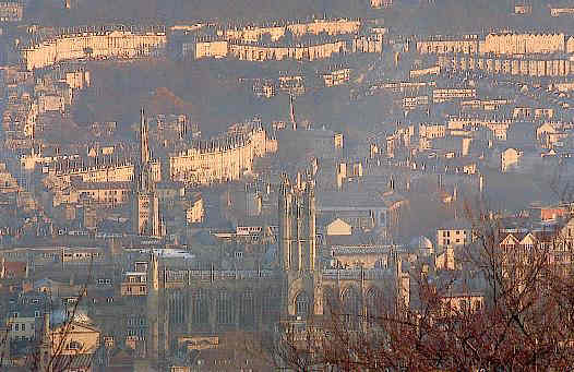 View over the city  of Bath