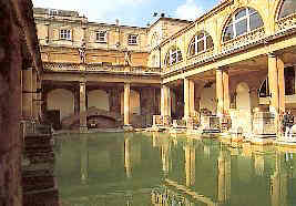 Roman Baths in the centre of the City of Bath
