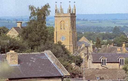 viewe from the Cotswold village of Blockley