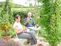 Enjoying Masty Farm Garden