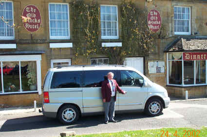 Mike in the Cotswold market town of Stow-on-the-Wold