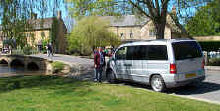 Mike in the Cotswolds village of Bourton-on-the-Water