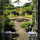 Part of Highgrove garden from french windows