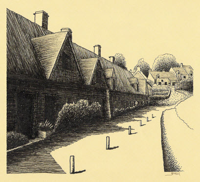 Arlington Row at the village of Bibury