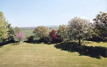 Views of the Cotswolds countryside from the bedrooms