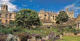 the Hall, Bodley Tower, Christ Church College, and Sheldonian Theatre