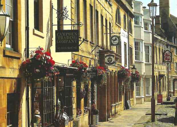The High Street of the ancient market town of Chipping Campden in the northern Cotswolds