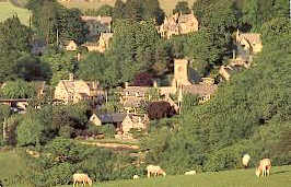 view of the village of Snowshill