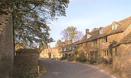 beautiful cotswold cottages in the village of Snowshill