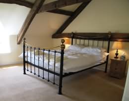 One of the well appointed bedrooms at Foden Cottage