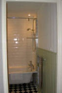 There is a newly refurbished bathroom with shower and W.C and a further W.C on the ground floor.