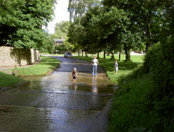 Paddling in broadwell ford