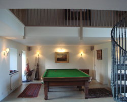 Full size snooker table.